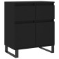 vidaXL Sideboard Schwarz 60x35x70 cm Holzwerkstoff vidaXL Sideboard Schwarz 60x35x70 cm Holzwerkstoff