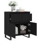 vidaXL Sideboard Schwarz 60x35x70 cm Holzwerkstoff vidaXL Sideboard Schwarz 60x35x70 cm Holzwerkstoff