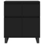 vidaXL Sideboard Schwarz 60x35x70 cm Holzwerkstoff vidaXL Sideboard Schwarz 60x35x70 cm Holzwerkstoff
