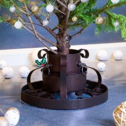 vidaXL Christbaumständer Antik Kupfer 29x29x15,5 cm
