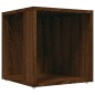 vidaXL Beistelltisch Braun Eichen-Optik 33x33x34,5 cm Holzwerkstoff vidaXL Beistelltisch Braun Eichen-Optik 33x33x34,5 cm Holzwerkstoff