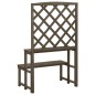 vidaXL Blumentreppe mit Rankgitter Grau 70x42x115cm Massivholz Tanne vidaXL Blumentreppe mit Rankgitter Grau 70x42x115cm Massivholz Tanne