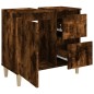 vidaXL Badschrank Räuchereiche 65x33x60 cm Holzwerkstoff vidaXL Badschrank Räuchereiche 65x33x60 cm Holzwerkstoff