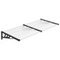 vidaXL Türvordach Schwarz und Transparent 199x90 cm Polycarbonat vidaXL Türvordach Schwarz und Transparent 199x90 cm Polycarbonat