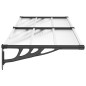 vidaXL Türvordach Schwarz und Transparent 199x90 cm Polycarbonat vidaXL Türvordach Schwarz und Transparent 199x90 cm Polycarbonat