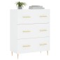 vidaXL Sideboard Weiß 69,5x34x90 cm Holzwerkstoff vidaXL Sideboard Weiß 69,5x34x90 cm Holzwerkstoff