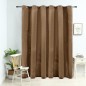 vidaXL Verdunkelungsvorhang mit Metallösen Samt Beige 290 x 245 cm vidaXL Verdunkelungsvorhang mit Metallösen Samt Beige 290 x 245 cm