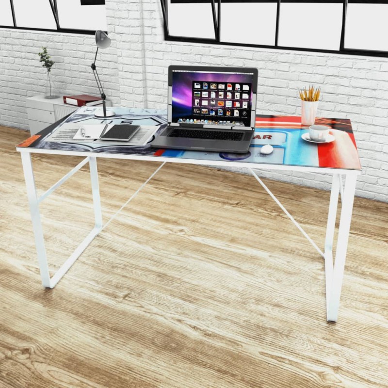 Schreibtisch mit Lifestyle Print Schreibtisch mit Lifestyle Print