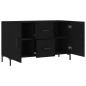 vidaXL Sideboard Schwarz 100x36x60 cm Holzwerkstoff vidaXL Sideboard Schwarz 100x36x60 cm Holzwerkstoff