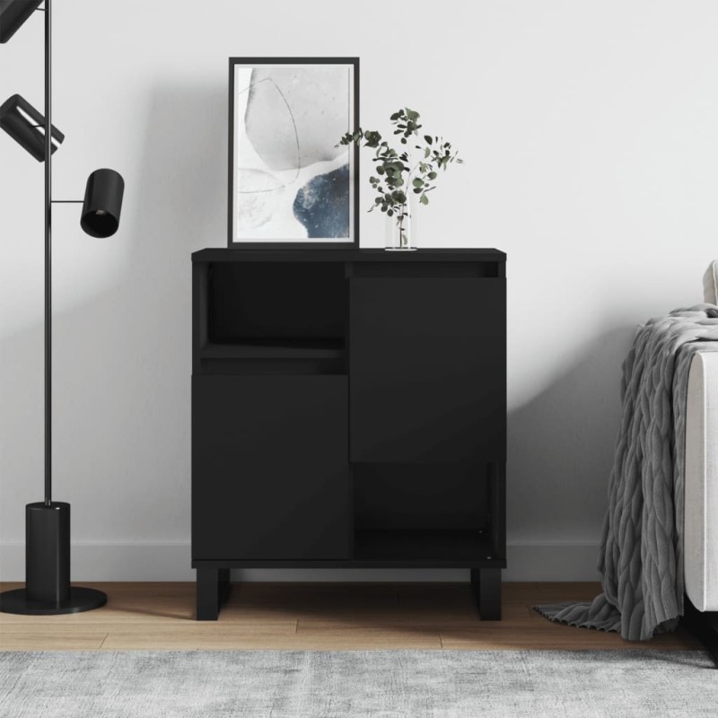 vidaXL Sideboard Schwarz 60x35x70 cm Holzwerkstoff vidaXL Sideboard Schwarz 60x35x70 cm Holzwerkstoff