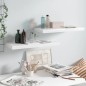 vidaXL Schwebende Wandregale 2 Stk. Hochglanz-Weiß 60x23,5x3,8cm MDF vidaXL Schwebende Wandregale 2 Stk. Hochglanz-Weiß 60x23,5x3,8cm MDF