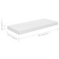 vidaXL Schwebende Wandregale 2 Stk. Hochglanz-Weiß 60x23,5x3,8cm MDF vidaXL Schwebende Wandregale 2 Stk. Hochglanz-Weiß 60x23,5x3,8cm MDF