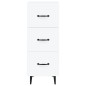 vidaXL Sideboard Weiß 34,5x34x90 cm Holzwerkstoff vidaXL Sideboard Weiß 34,5x34x90 cm Holzwerkstoff