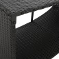 vidaXL Outdoor-Regale 2 Stk. Schwarz Poly Rattan vidaXL Outdoor-Regale 2 Stk. Schwarz Poly Rattan