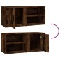 vidaXL TV-Schränke 2 Stk. Räuchereiche 80x31,5x36 cm Holzwerkstoff vidaXL TV-Schränke 2 Stk. Räuchereiche 80x31,5x36 cm Holzwerkstoff