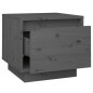 vidaXL Nachttisch Grau 35x34x32 cm Massivholz Kiefer vidaXL Nachttisch Grau 35x34x32 cm Massivholz Kiefer
