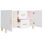 vidaXL Sideboard Weiß 100x36x60 cm Holzwerkstoff vidaXL Sideboard Weiß 100x36x60 cm Holzwerkstoff