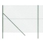 vidaXL Maschendrahtzaun Grün 1,6x25 m vidaXL Maschendrahtzaun Grün 1,6x25 m
