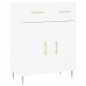 vidaXL Sideboard Weiß 69,5x34x90 cm Holzwerkstoff vidaXL Sideboard Weiß 69,5x34x90 cm Holzwerkstoff