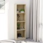 vidaXL Bücherregal 4 Fächer Sonoma-Eiche 40x24x142 cm Holzwerkstoff vidaXL Bücherregal 4 Fächer Sonoma-Eiche 40x24x142 cm Holzwerkstoff