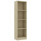 vidaXL Bücherregal 4 Fächer Sonoma-Eiche 40x24x142 cm Holzwerkstoff vidaXL Bücherregal 4 Fächer Sonoma-Eiche 40x24x142 cm Holzwerkstoff