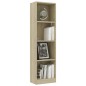 vidaXL Bücherregal 4 Fächer Sonoma-Eiche 40x24x142 cm Holzwerkstoff vidaXL Bücherregal 4 Fächer Sonoma-Eiche 40x24x142 cm Holzwerkstoff
