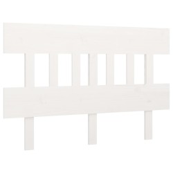 vidaXL Kopfteil Weiß 203,5x3x81 cm Massivholz Kiefer