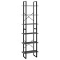 vidaXL Lagerregal Grau 60x30x210 cm Holzwerkstoff vidaXL Lagerregal Grau 60x30x210 cm Holzwerkstoff