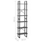 vidaXL Lagerregal Grau 60x30x210 cm Holzwerkstoff vidaXL Lagerregal Grau 60x30x210 cm Holzwerkstoff