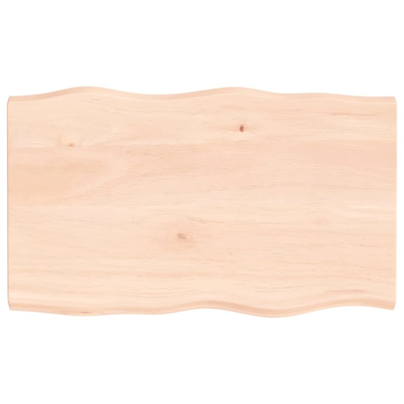 vidaXL Tischplatte 100x60x4 cm Massivholz Eiche Unbehandelt Baumkante vidaXL Tischplatte 100x60x4 cm Massivholz Eiche Unbehandelt Baumkante