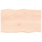 vidaXL Tischplatte 100x60x4 cm Massivholz Eiche Unbehandelt Baumkante vidaXL Tischplatte 100x60x4 cm Massivholz Eiche Unbehandelt Baumkante