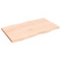 vidaXL Tischplatte 100x60x4 cm Massivholz Eiche Unbehandelt Baumkante vidaXL Tischplatte 100x60x4 cm Massivholz Eiche Unbehandelt Baumkante