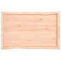 vidaXL Tischplatte 100x60x4 cm Massivholz Eiche Unbehandelt Baumkante vidaXL Tischplatte 100x60x4 cm Massivholz Eiche Unbehandelt Baumkante