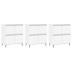 Sideboards 3 Stk. Weiß Holzwerkstoff