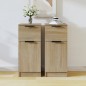 vidaXL Sideboards 2 Stk. Sonoma-Eiche 30x30x70 cm Holzwerkstoff vidaXL Sideboards 2 Stk. Sonoma-Eiche 30x30x70 cm Holzwerkstoff