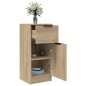 vidaXL Sideboards 2 Stk. Sonoma-Eiche 30x30x70 cm Holzwerkstoff vidaXL Sideboards 2 Stk. Sonoma-Eiche 30x30x70 cm Holzwerkstoff