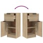 vidaXL Sideboards 2 Stk. Sonoma-Eiche 30x30x70 cm Holzwerkstoff vidaXL Sideboards 2 Stk. Sonoma-Eiche 30x30x70 cm Holzwerkstoff