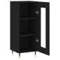 vidaXL Sideboard Schwarz 34,5x34x90 cm Holzwerkstoff vidaXL Sideboard Schwarz 34,5x34x90 cm Holzwerkstoff
