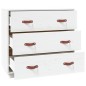 vidaXL Sideboard Weiß 80x40x75 cm Massivholz Kiefer vidaXL Sideboard Weiß 80x40x75 cm Massivholz Kiefer
