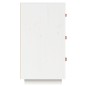 vidaXL Sideboard Weiß 80x40x75 cm Massivholz Kiefer vidaXL Sideboard Weiß 80x40x75 cm Massivholz Kiefer