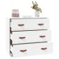 vidaXL Sideboard Weiß 80x40x75 cm Massivholz Kiefer vidaXL Sideboard Weiß 80x40x75 cm Massivholz Kiefer