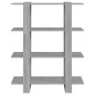 vidaXL Bücherregal/Raumteiler Grau Sonoma 100×30×123,5 cm vidaXL Bücherregal/Raumteiler Grau Sonoma 100×30×123,5 cm