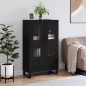 vidaXL Highboard Schwarz 69,5x31x115 cm Holzwerkstoff vidaXL Highboard Schwarz 69,5x31x115 cm Holzwerkstoff