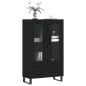 vidaXL Highboard Schwarz 69,5x31x115 cm Holzwerkstoff vidaXL Highboard Schwarz 69,5x31x115 cm Holzwerkstoff