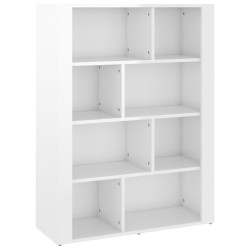 vidaXL Sideboard Hochglanz-Weiß 80x30x106 cm Holzwerkstoff