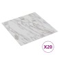 vidaXL PVC-Fliesen Selbstklebend 20 Stk. 1,86 m² Weißer Marmor vidaXL PVC-Fliesen Selbstklebend 20 Stk. 1,86 m² Weißer Marmor