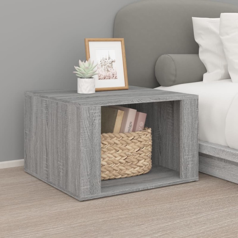 vidaXL Nachttisch Grau Sonoma 57x55x36 cm Holzwerkstoff vidaXL Nachttisch Grau Sonoma 57x55x36 cm Holzwerkstoff