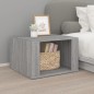 vidaXL Nachttisch Grau Sonoma 57x55x36 cm Holzwerkstoff vidaXL Nachttisch Grau Sonoma 57x55x36 cm Holzwerkstoff