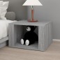 vidaXL Nachttisch Grau Sonoma 57x55x36 cm Holzwerkstoff vidaXL Nachttisch Grau Sonoma 57x55x36 cm Holzwerkstoff