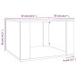 vidaXL Nachttisch Grau Sonoma 57x55x36 cm Holzwerkstoff vidaXL Nachttisch Grau Sonoma 57x55x36 cm Holzwerkstoff